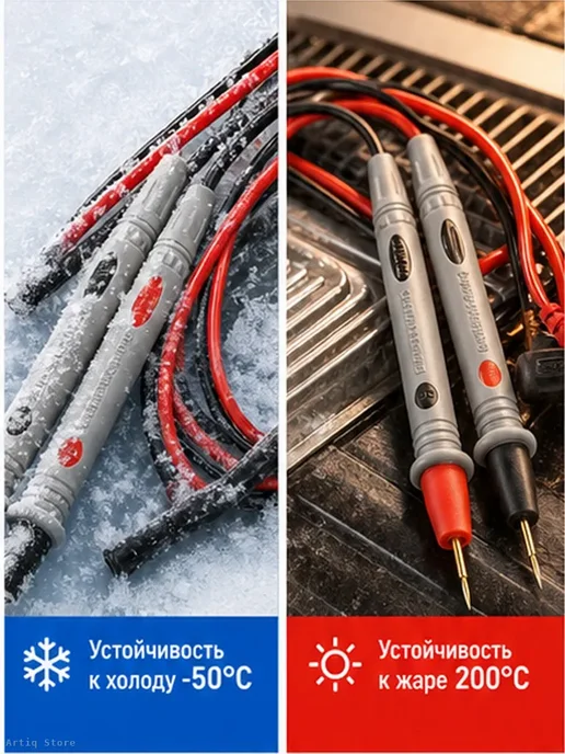 Щупы для мультиметра 20A 1000V игольчатые, серый, фото 4