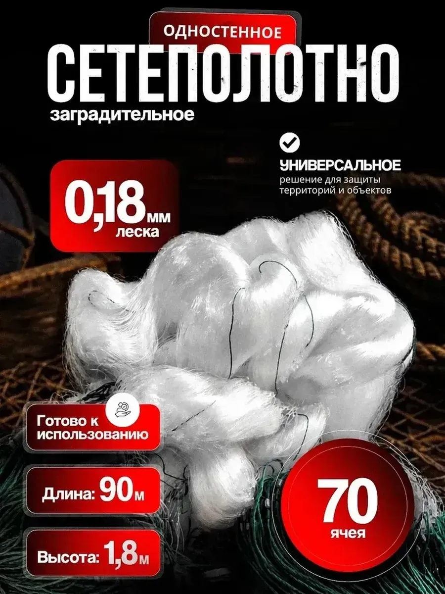 Сетеполотно рыболовное