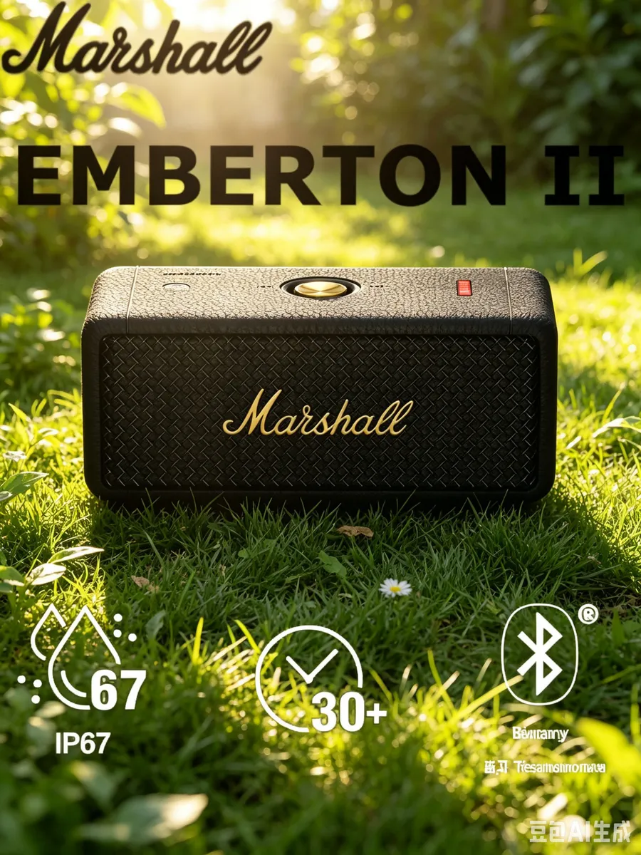 MARSHALL Беспроводная портативная колонка M-EMBERTON II цвета с и