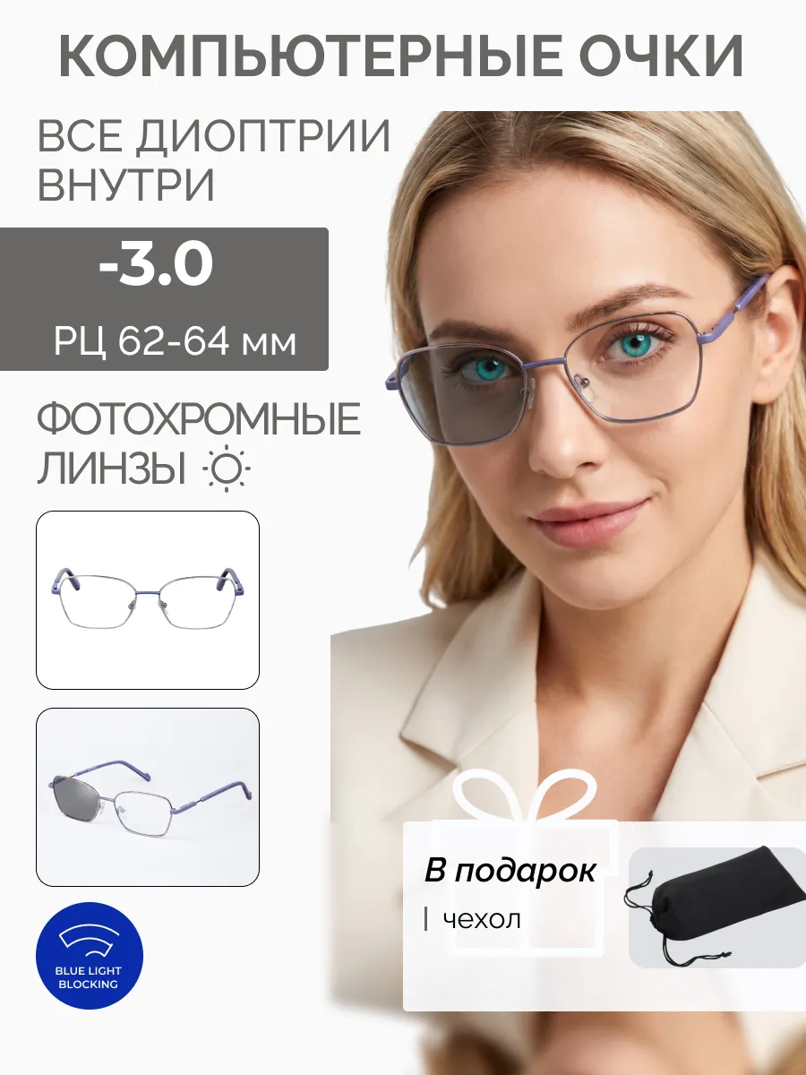 Компьютерные очки с диоптриями