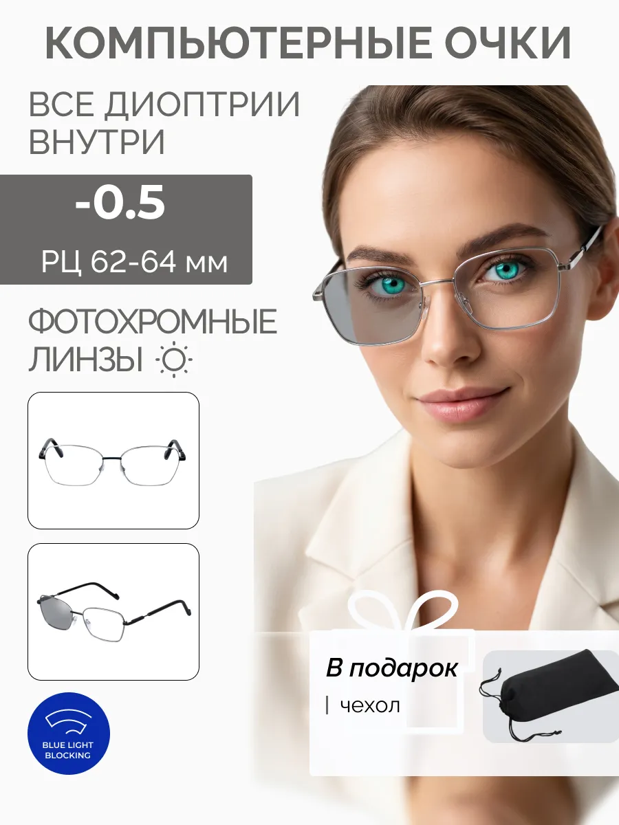 Компьютерные очки с диоптриями
