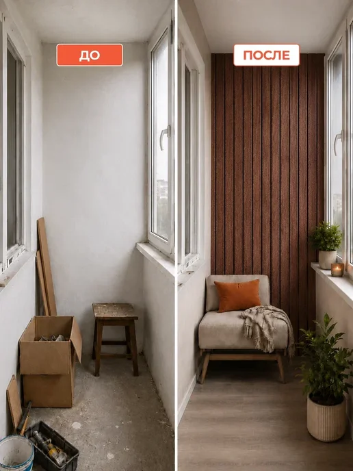 FRAYS DECOR Стеновые панели самоклеящиеся для ванной и кухни, коричневый, фото 7