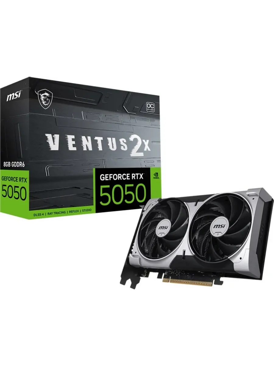 Видеокарта PCI-E 5.0 RTX 5050 8G VENTUS 2X OC MSI 1248717471 купить в интернет‑магазине Wildberries