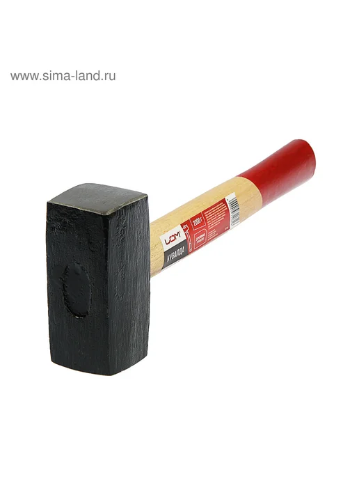 ЛОМ Кувалда 1 кг с деревянной рукояткой, 2 кг, фото 3