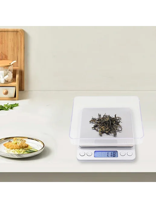 Кухонные весы 500 г, LCD дисплей, точность 0.01 г, цифровые, 500 г, 0,01 г, фото 3
