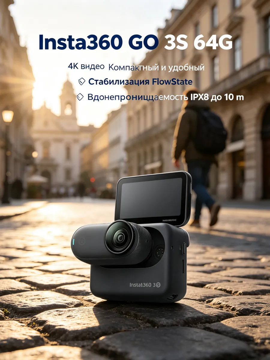 Экшн-камера Insta360 Go 3S