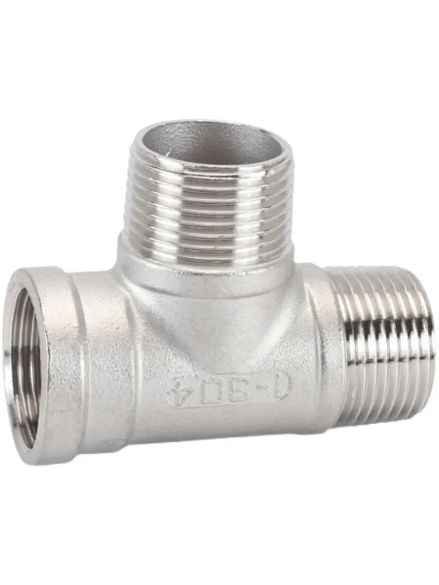 Тройник из нержавеющей стали 304, DN8-DN50, 1/2" F x M x M