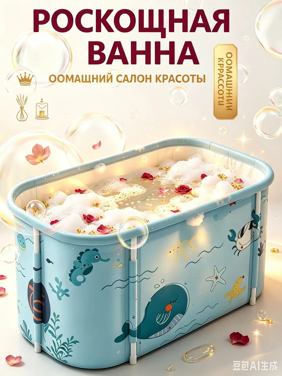 Складная ванна компакт,Легкое хранение и транспортировка