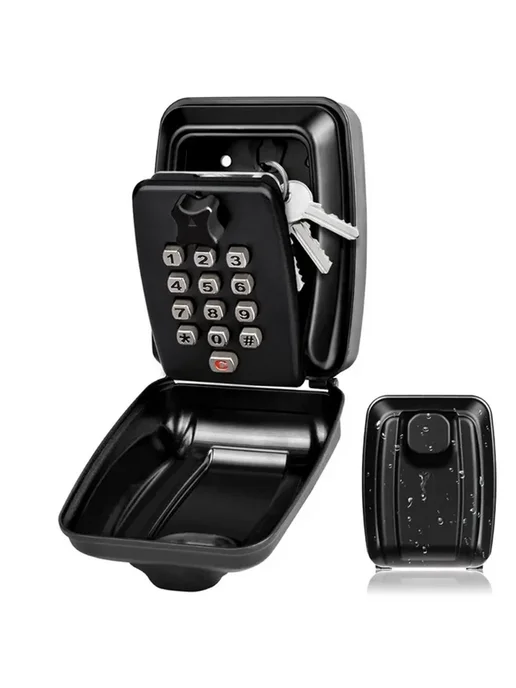 ELESABOX Настенный сейф для ключей серый, серый, фото 2