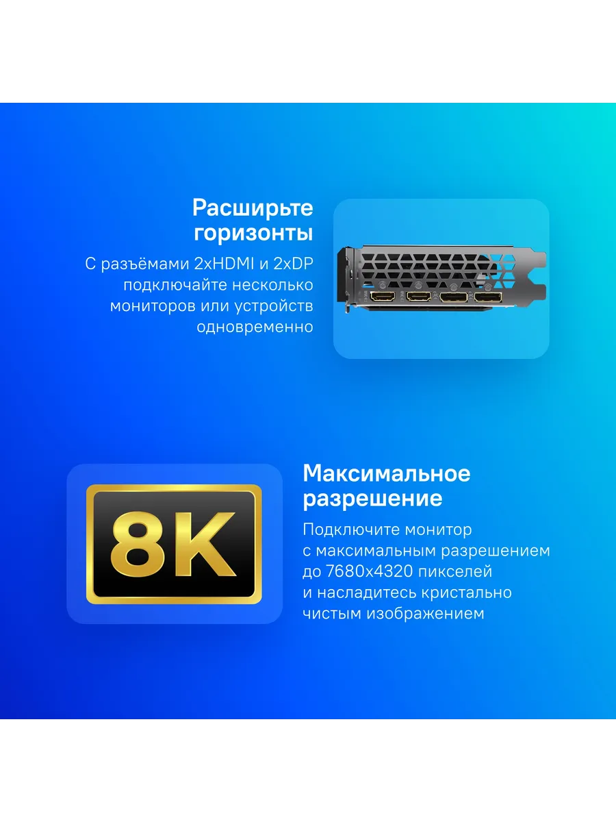 Видеокарта Gigabyte PCI-E 4.0 GV-IA380GAMING 1252282988 купить в интернет‑магазине Wildberries