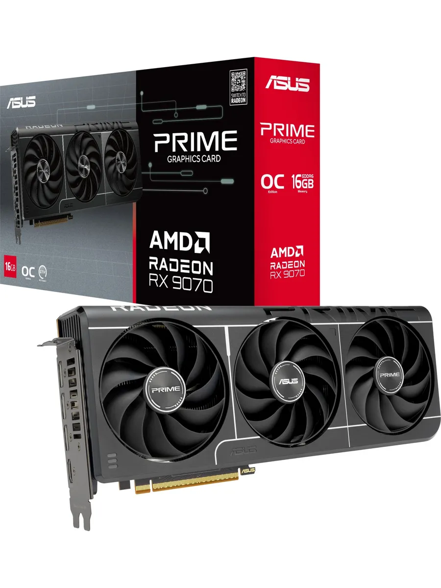 Видеокарта Asus PCI-E 5.0 PRIME-RX9070-O16G-EVO 1252283076 купить в интернет‑магазине Wildberries