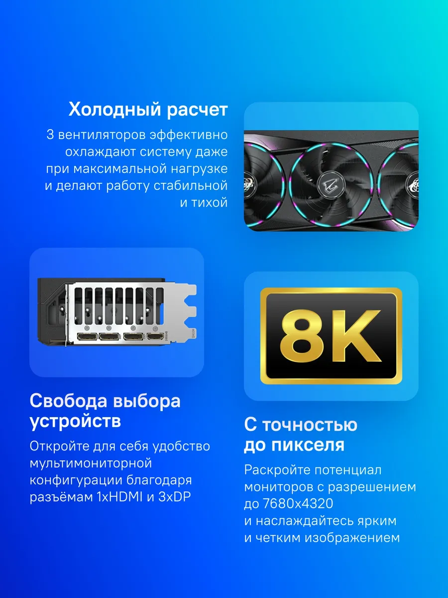 Видеокарта Gigabyte PCI-E 5.0 GV-N5070AORUS