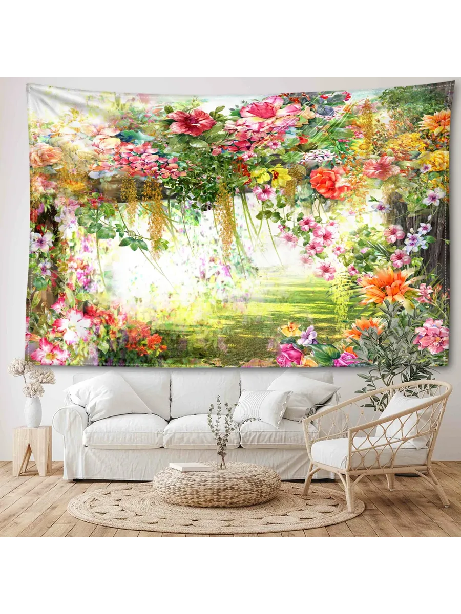 Цветочный гобелен, cmyk, 100% полиэстер 230x150cm, cmyk1757