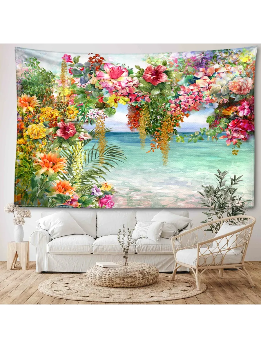 Цветочный гобелен, cmyk, 100% полиэстер 230x150cm, cmyk1755