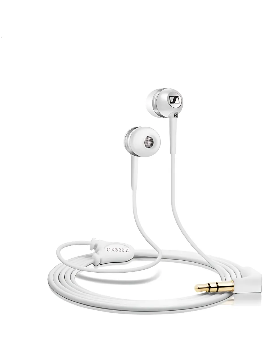 Sennheiser Проводные наушники CX 300-II, mini jack 3.5 mm, белые