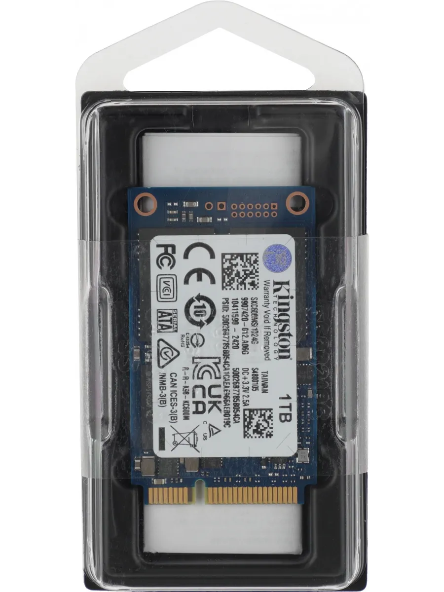 Kingston Накопитель SSD mSATA 1Tb SKC600MS 1024G