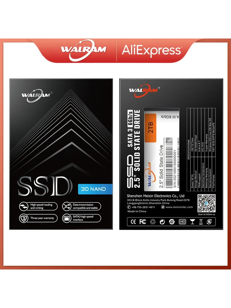 Walram SATA3 SSD 240GB 2.5"