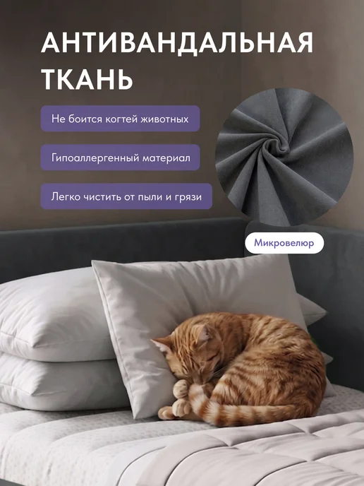 Aster Односпальная кровать-тахта 90х200 с ящиками, вариант, фото 6