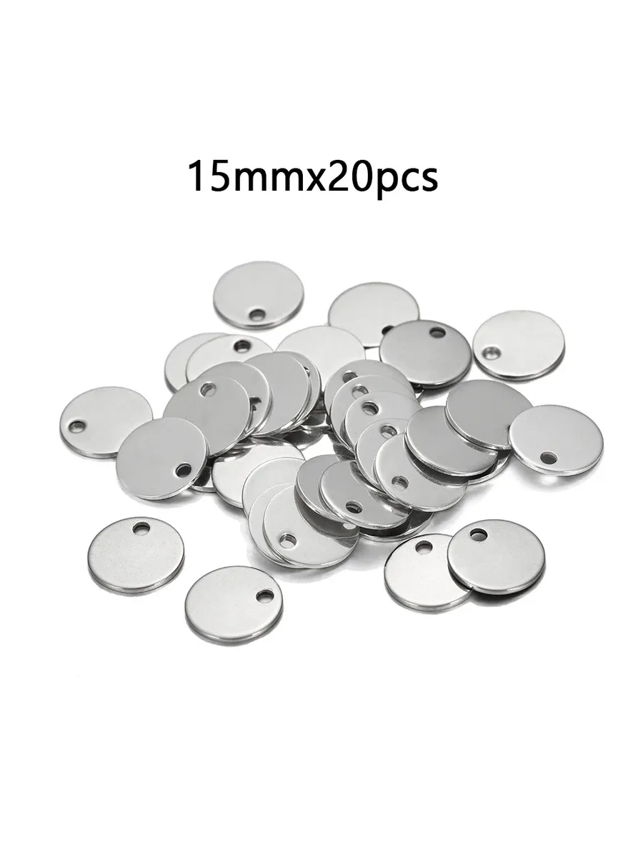 Шармы из нержавеющей стали 15mm x20pcs