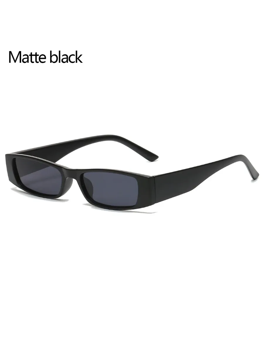 Солнцезащитные очки Matte black прямоугольные ретро
