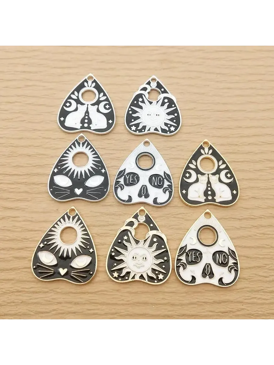 Шармы Солнце Луна Кот, 10 шт, mix-10pcs
