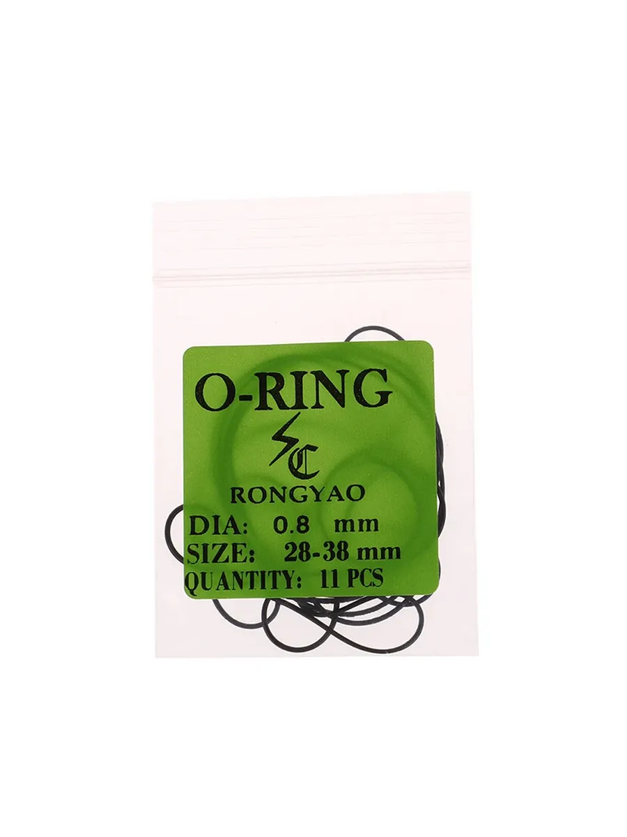 Уплотнительные кольца O-ring 0.8 мм, 28-38 мм, Type 4, 11 шт