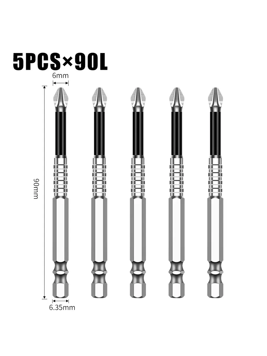 Набор бит для шуруповерта 5PCS 90L