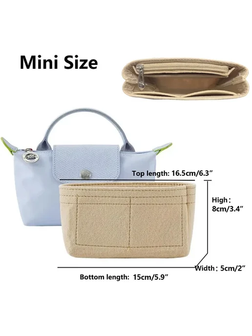 Органайзер для сумки Longchamp Mini-H, коричневый, коричневый, фото 3