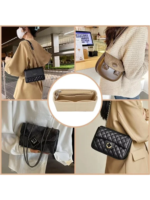 Органайзер для сумки Longchamp Mini-H, коричневый, коричневый, фото 7