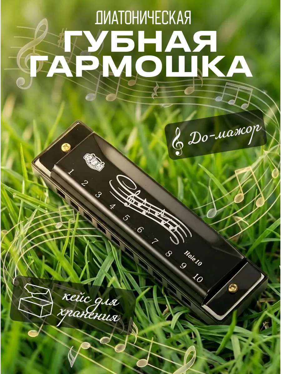Губная гармошка диатоническая музыкальная гармонь