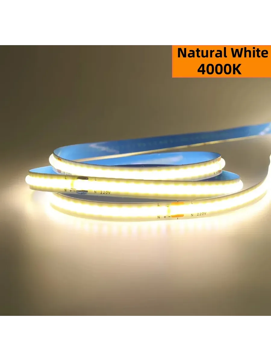 Светодиодная лента Natural White 4000K, 1m, 12В/24В