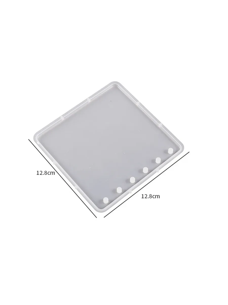 Силиконовая форма для заливки смолы 12.8x12.8 см, Белый