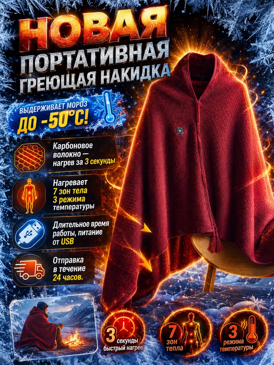 Электроодеяло с подогревом теплый плед