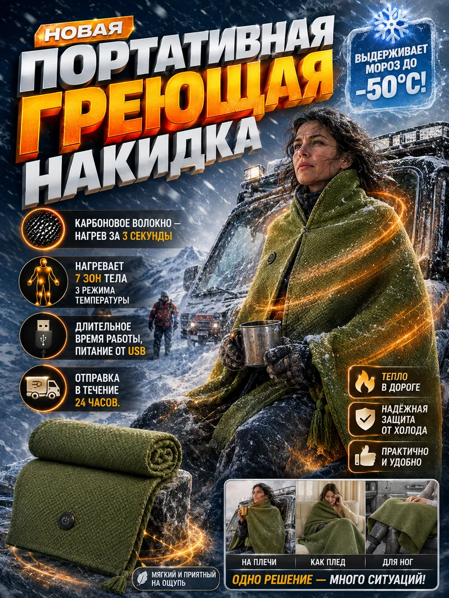 Плед с подогревом usb,Грелка электрическая для тела