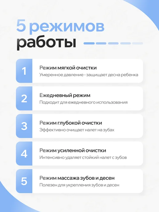 BubblyBrush Электрическая звуковая зубная щетка детская, белый, фото 7