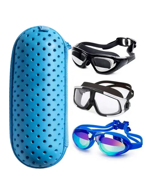 Для SwimGoggle EVA чехол легкий для плавания, голубой