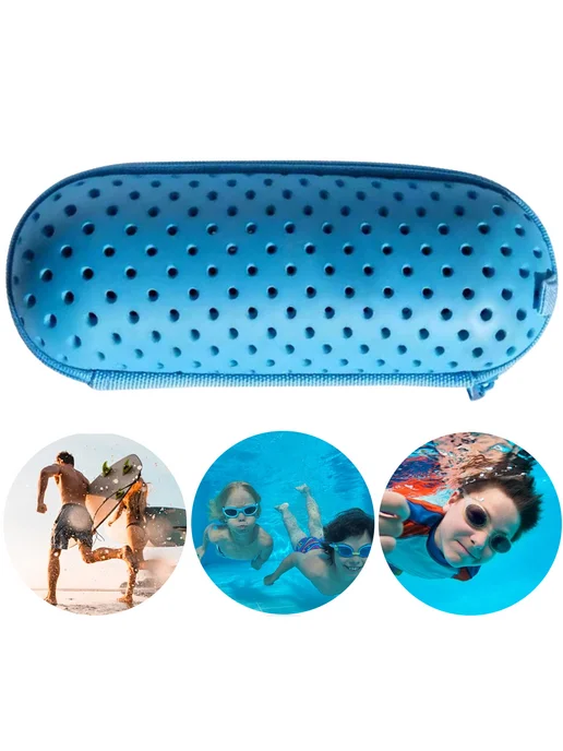 Для SwimGoggle EVA чехол легкий для плавания, голубой, фото 3
