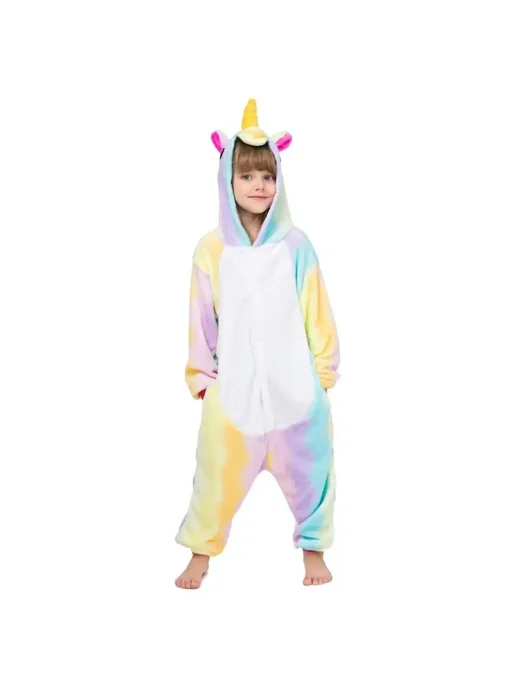Кигуруми для детей единорог млечный, розовый, фото 2