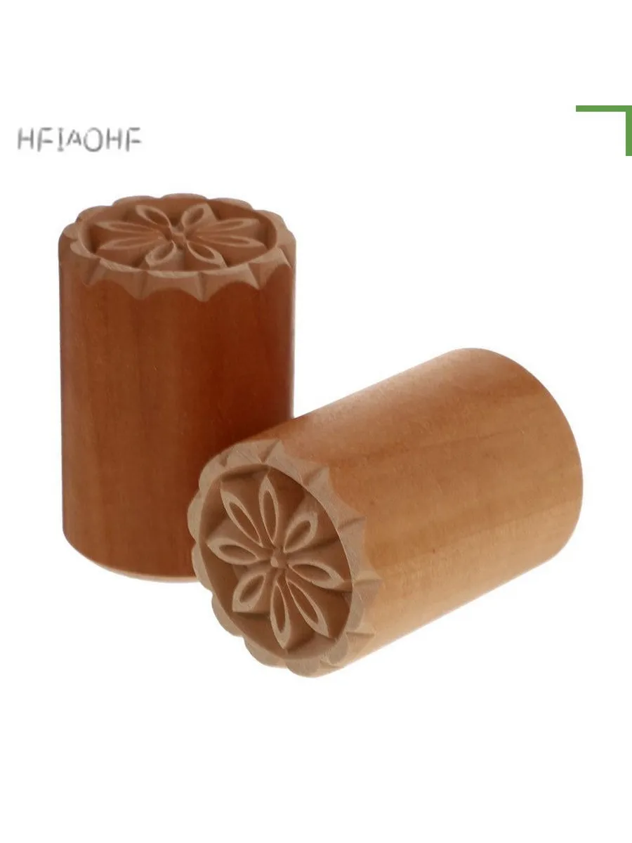 Деревянные штампы для лепешек, 2 шт