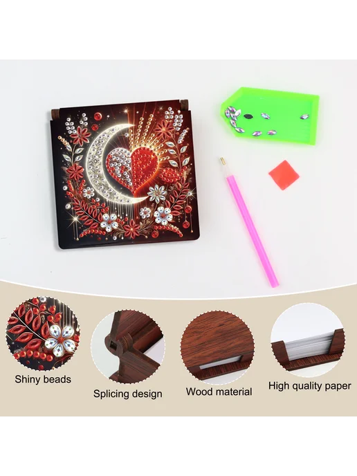 Деревянный Kit для DIY бабочка и цветы, 160 бумаг, подарок, вариант, фото 8