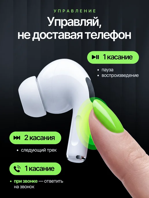 Наушники беспроводные A.Pods Pro 2 для iPhone и Android, вариант, фото 4