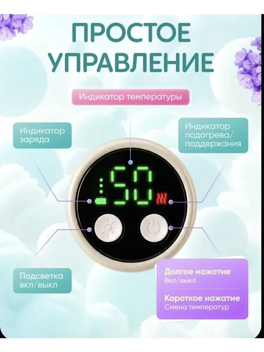 Портативный подогреватель для детских бутылочек нагреватель дорожный — фото 4
