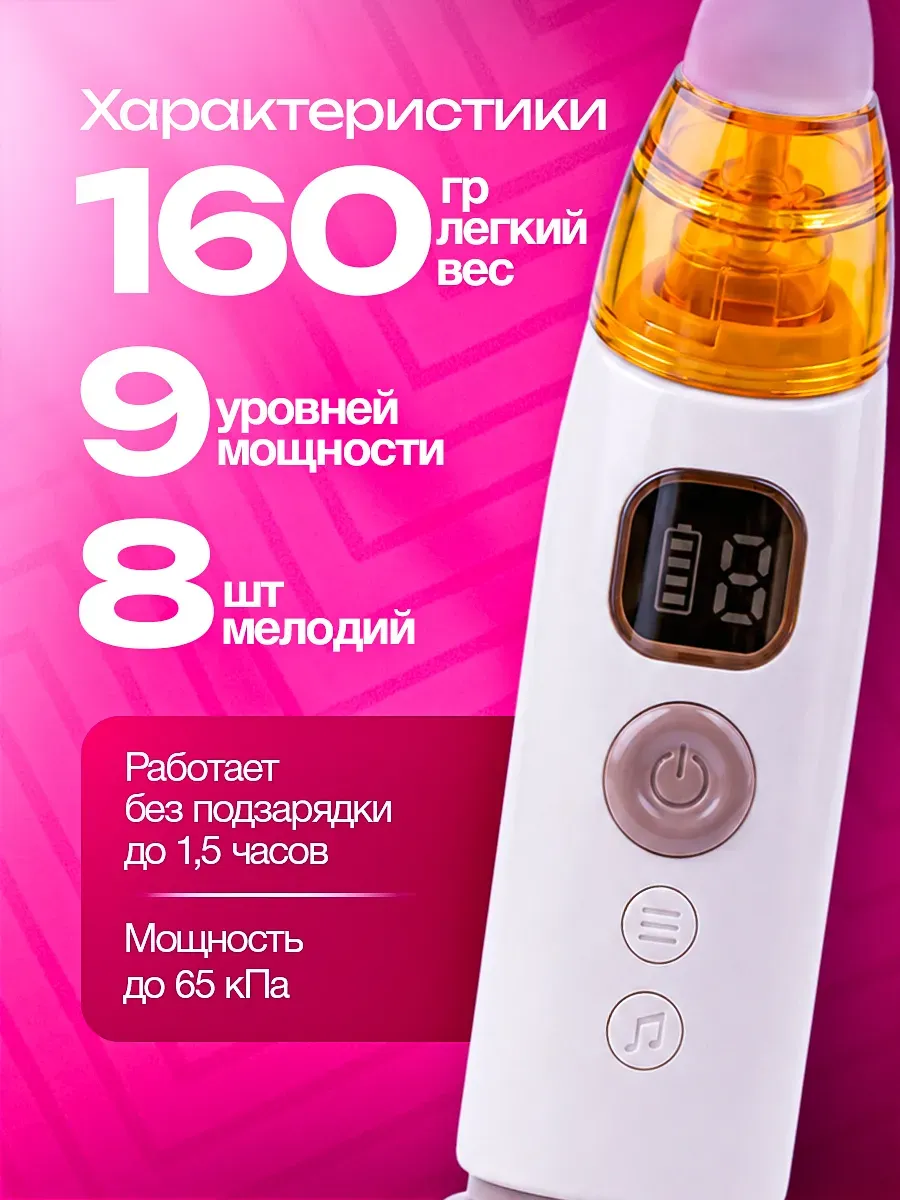Аспиратор детский назальный для новорожденных электрический — фото 2