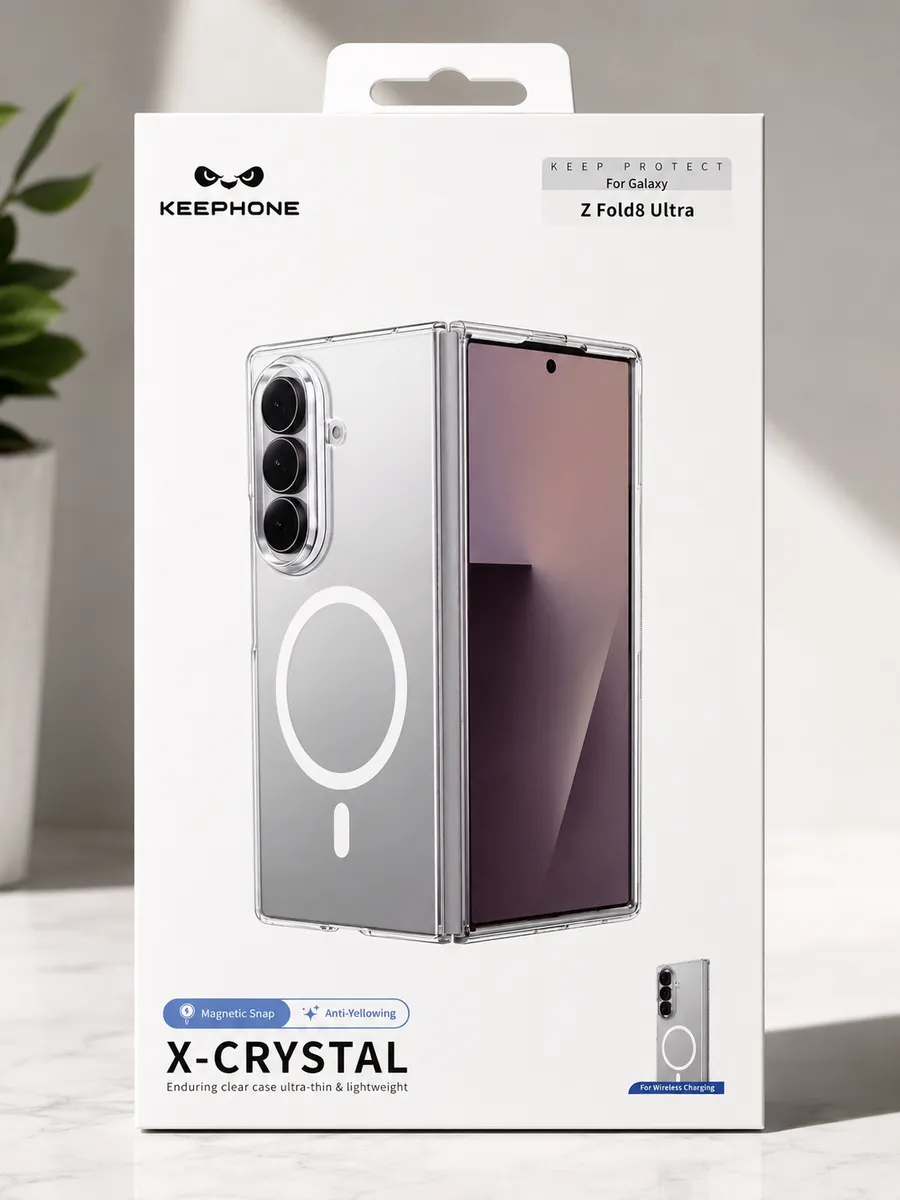 Прозрачный чехол для Samsung Galaxy Z Fold 8 Ultra с MagSafe