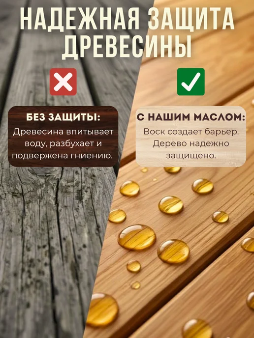 Sunny Vibe Масло для дерева с воском льняное 1л палисандр, 1 л, фото 2