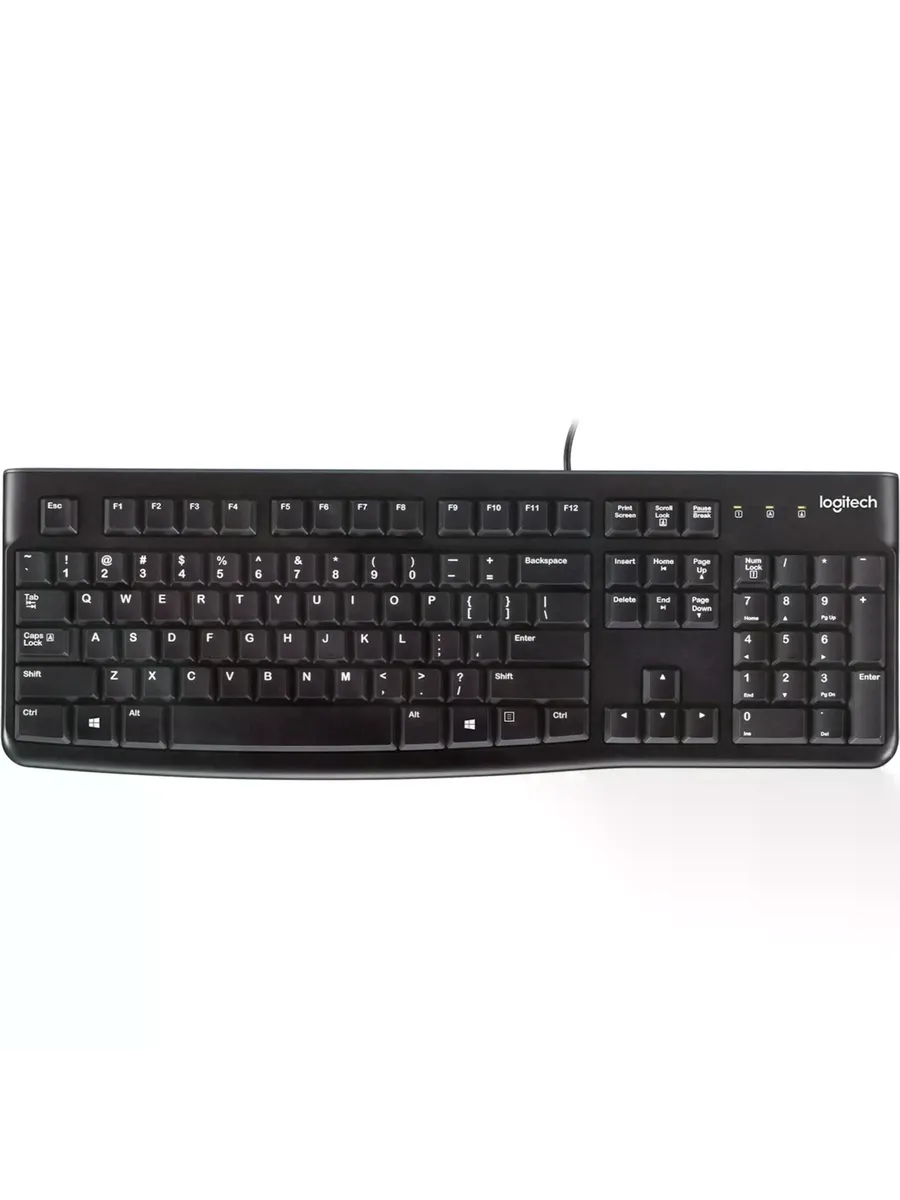 Клавиатура Logitech USB K120 ANSI EN RU BLACK (920-002583)