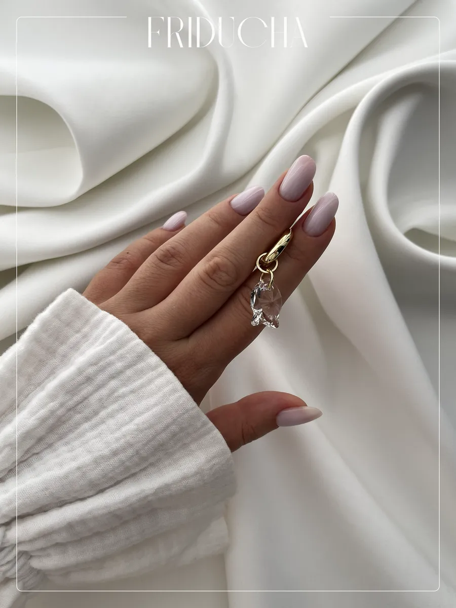 Подвеска-рыбка Swarovski Crystal 18 мм, позолота