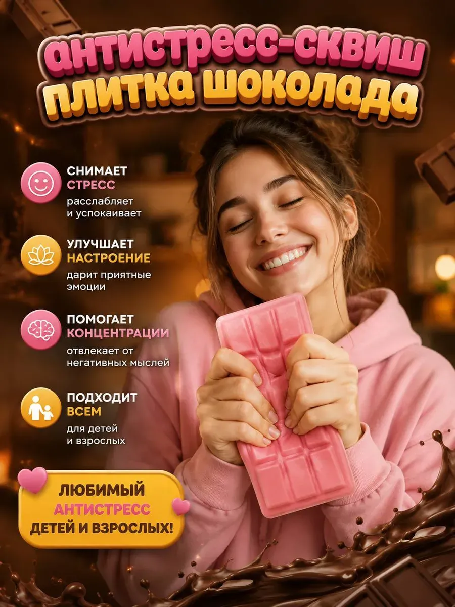 Сквиш антистресс Шоколад