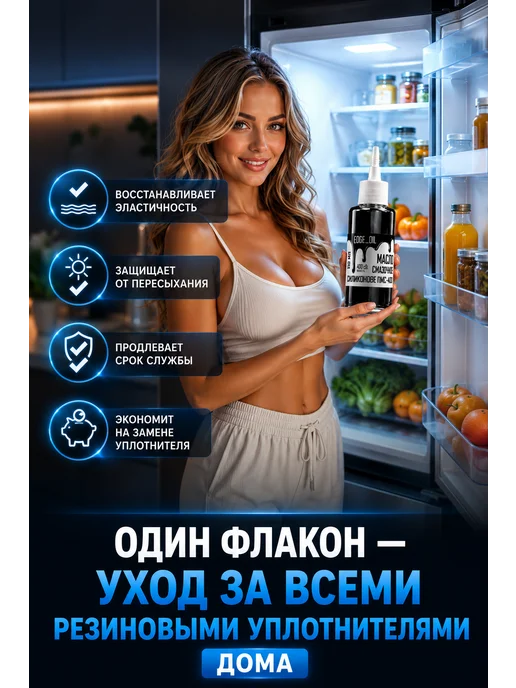 EDGE_OIL Масло силиконовое для уплотнителей холодильника 110 мл, 110 мл, фото 5