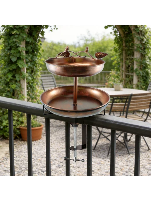2-этаж металлический “Bird Bath” для улицы, стиль A, вариант, фото 3